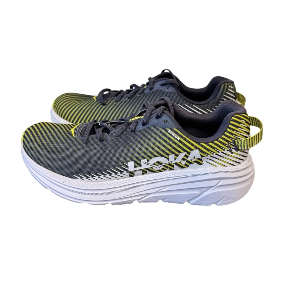 Hoka Men's Athletic Shoes in Gray and Yellow